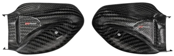 aFe Momentum Black Series Carbon Fiber Dynamic Air Scoop - BMW M5 (F90) 18-19 - Bull Strap