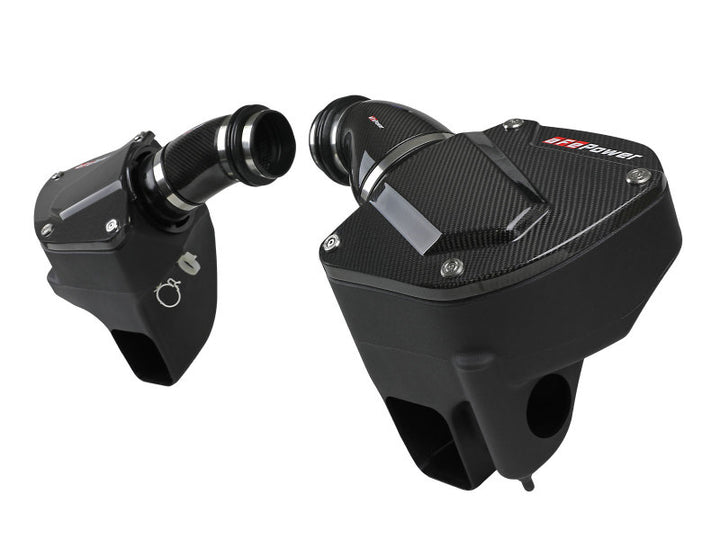 aFe Momentum Black Series Carbon Fiber Pro 5R Air Intake System BMW M5 (F90) 18-19 - Bull Strap