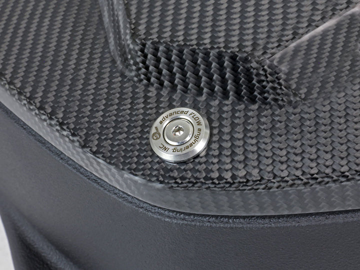 aFe Momentum Black Series Carbon Fiber Pro 5R Air Intake System BMW M5 (F90) 18-19 - Bull Strap