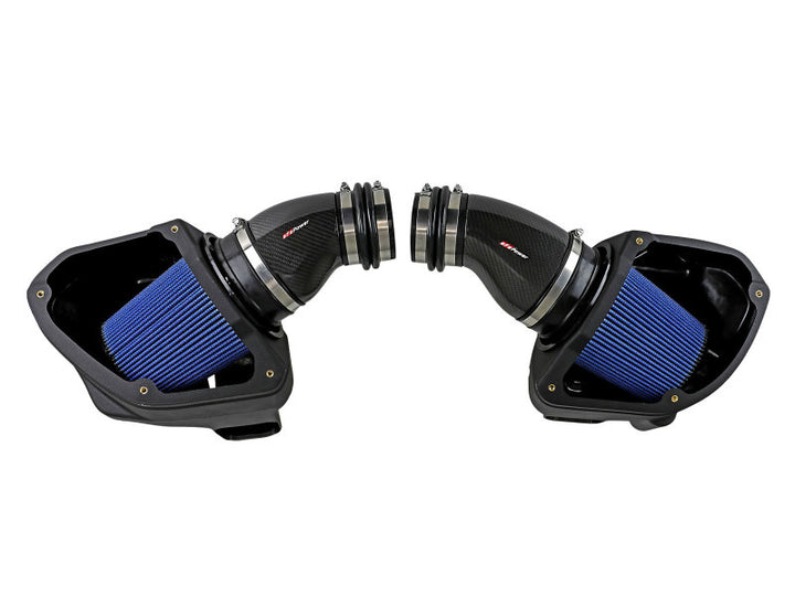 aFe Momentum Black Series Carbon Fiber Pro 5R Air Intake System BMW M5 (F90) 18-19 - Bull Strap