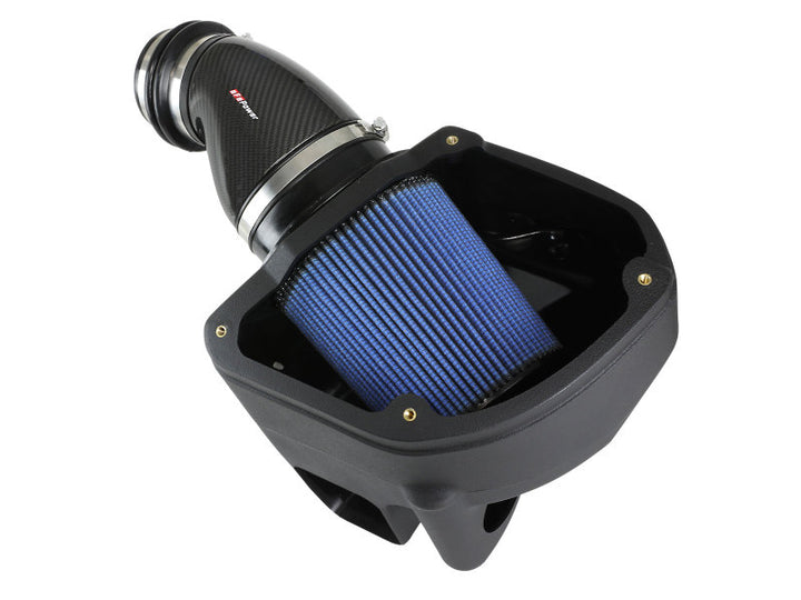 aFe Momentum Black Series Carbon Fiber Pro 5R Air Intake System BMW M5 (F90) 18-19 - Bull Strap