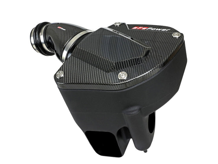 aFe Momentum Black Series Carbon Fiber Pro 5R Air Intake System BMW M5 (F90) 18-19 - Bull Strap