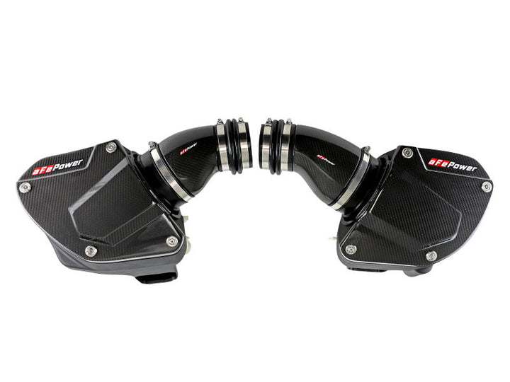 aFe Momentum Black Series Carbon Fiber Pro 5R Air Intake System BMW M5 (F90) 18-19 - Bull Strap