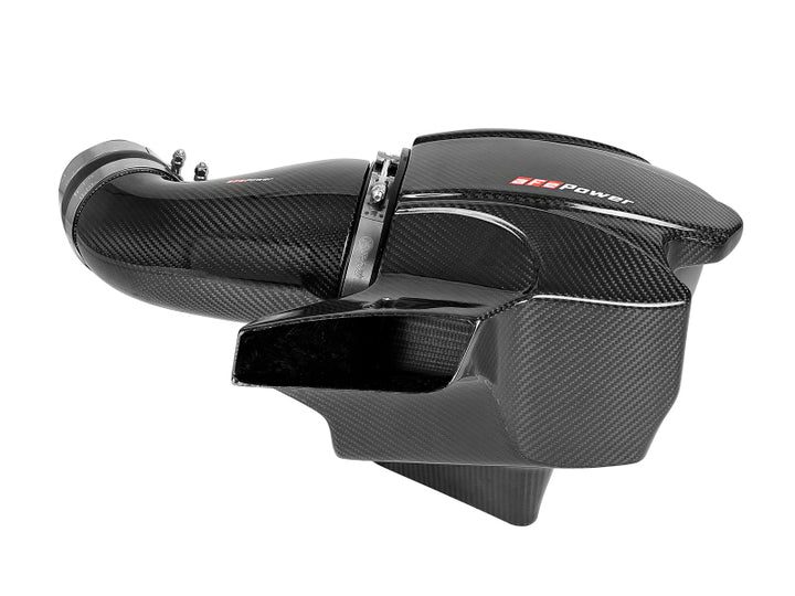 aFe Momentum Carbon Fiber CAIS w/ Pro Dry S Filter 12-19 Jeep Grand Cherokee SRT8 (WK2) V8-6.4L - Bull Strap
