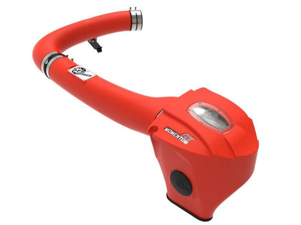 aFe Momentum GT Dry S Stage-2 Intake System 11-15 Dodge Challenger/Charger V6-3.6L (Red) - Bull Strap