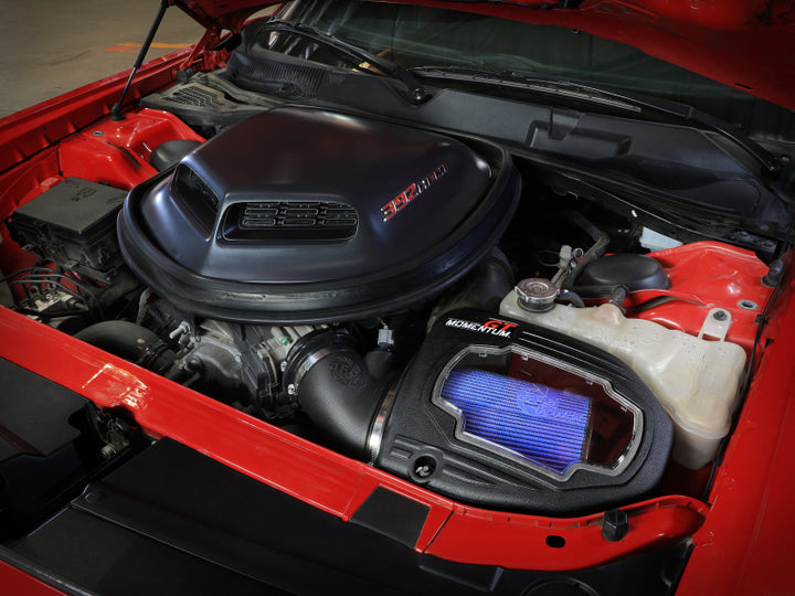 aFe Momentum GT Pro 5R Intake System 11-23 Dodge Challenger V8-6.4L HEMI w/Shaker Hood - Bull Strap