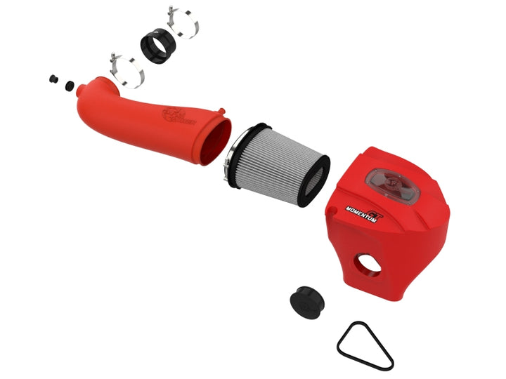 aFe Momentum GT Pro Dry S Stage-2 Intake System 11-15 Dodge Challenger / Charger R/T 5.7L HEMI - Red - Bull Strap