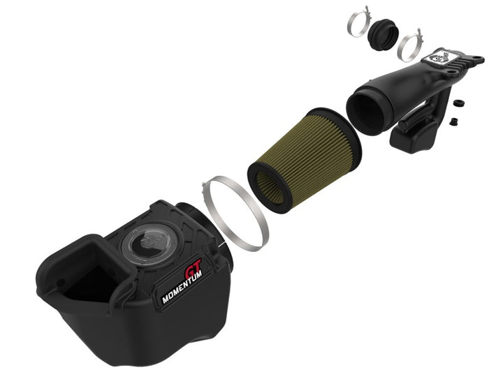 aFe Momentum GT Pro GUARD 7 Cold Air Intake System 12-18 Jeep Wrangler JK V6 3.6L - Bull Strap