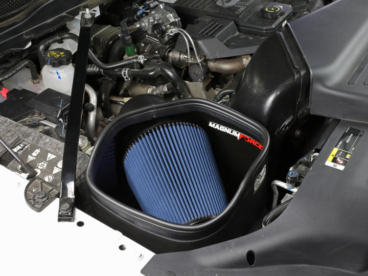 aFe Momentum HD Cold Air Intake System w/ Pro 5R Media 2019 Dodge Diesel Trucks L6-6.7L (td) - Bull Strap