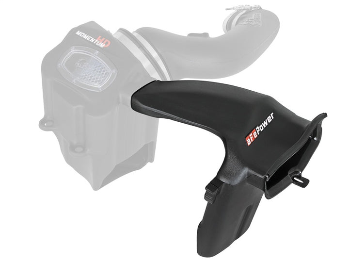 aFe Momentum HD Dynamic Air Scoop 2017 Ford Diesel Trucks V8-6.7L (td) - Bull Strap