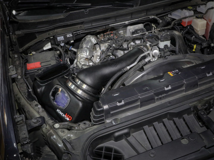 aFe Momentum HD Intake System w/ Pro 10R Filter 2020 GM Diesel Trucks 2500/3500 V8-6.6L (L5P) - Bull Strap