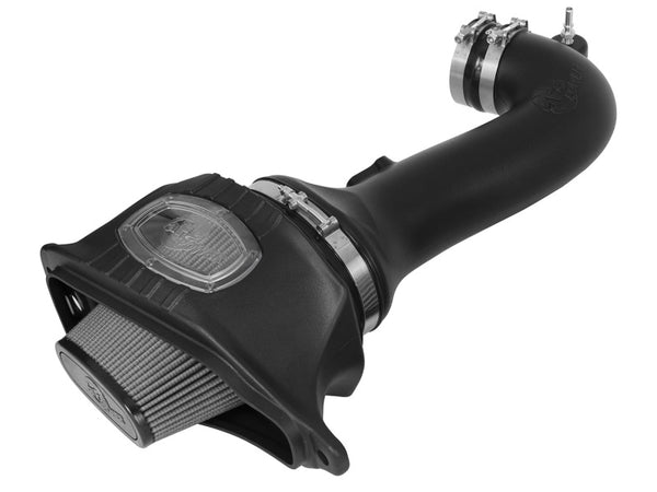 aFe Momentum Pro DRY S Cold Air Intake System 15-17 Chevy Corvette Z06 (C7) V8-6.2L (sc) - Bull Strap