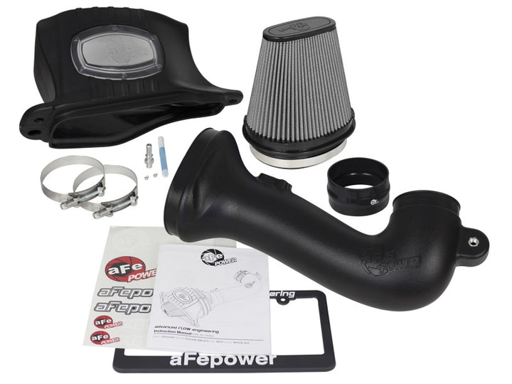 aFe Momentum Pro DRY S Cold Air Intake System 15-17 Chevy Corvette Z06 (C7) V8-6.2L (sc) - Bull Strap