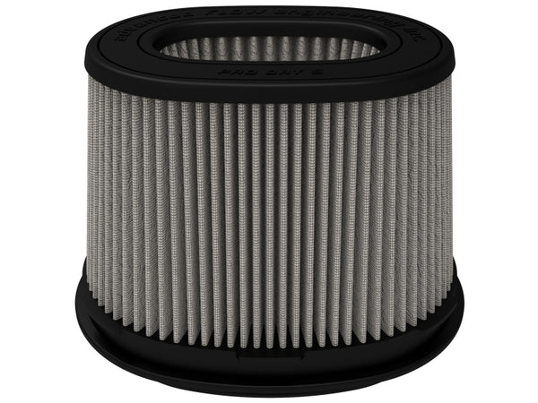 aFe Momentum Pro DRY S Univ Air Filter 6-3/4 x 4-3/4in F x 8-1/4 x 6-1/4in B x 7-1/4 x 5in T x 6in H - Bull Strap
