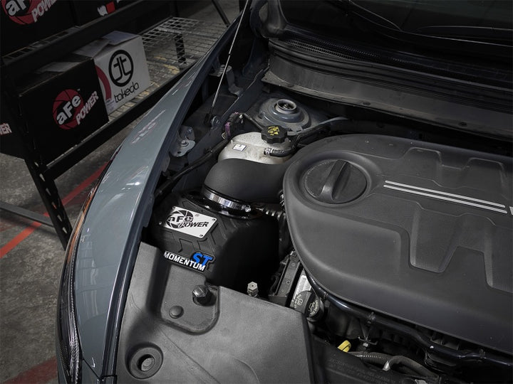 aFe Momentum ST Pro 5R Cold Air Intake System 14-18 Jeep Cherokee (KL) V6 3.2L - Bull Strap