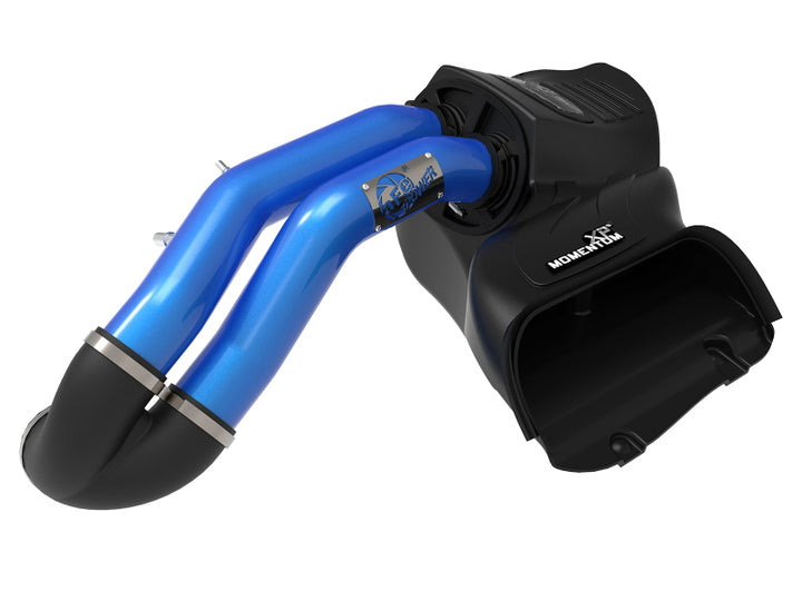 aFe Momentum XP Cold Air Intake System w/ Pro 5R Media Blue 15-19 Ford F-150 V8-5.0L - Bull Strap