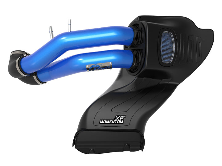 aFe Momentum XP Cold Air Intake System w/ Pro 5R Media Blue 15-19 Ford F-150 V8-5.0L - Bull Strap