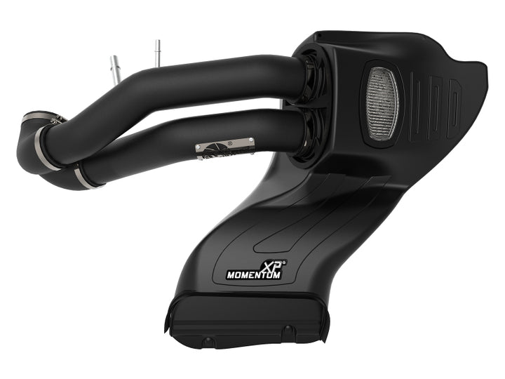 aFe Momentum XP Pro DRY S Cold Air Intake System w/ Black Aluminum Intake Tubes - Bull Strap
