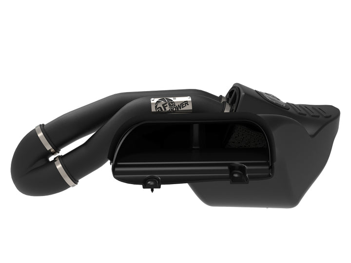 aFe Momentum XP Pro DRY S Cold Air Intake System w/ Black Aluminum Intake Tubes - Bull Strap