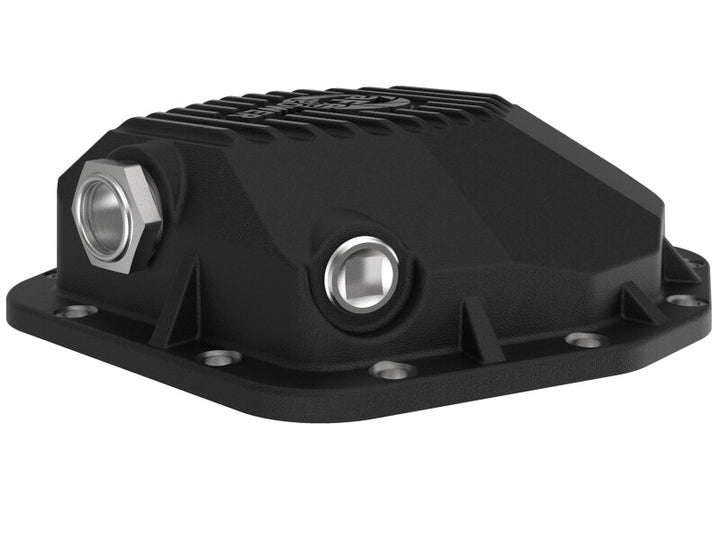 aFe POWER 2021 Ford Bronco w/ Dana M220 Differential Cover Black Street Series w/ Machined Fins - Bull Strap