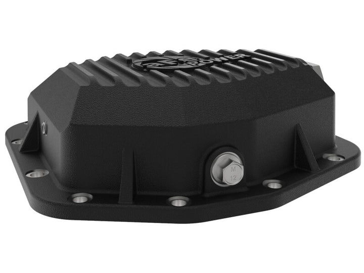 aFe POWER 2021 Ford Bronco w/ Dana M220 Differential Cover Black Street Series w/ Machined Fins - Bull Strap