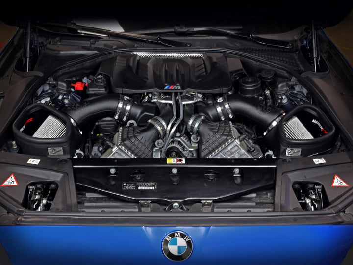 aFe POWER Magnum FORCE Stage-2 Pro DRY S Cold Air Intake System 12-19 BMW M5 (F10) / M6 (F12/13) - Bull Strap
