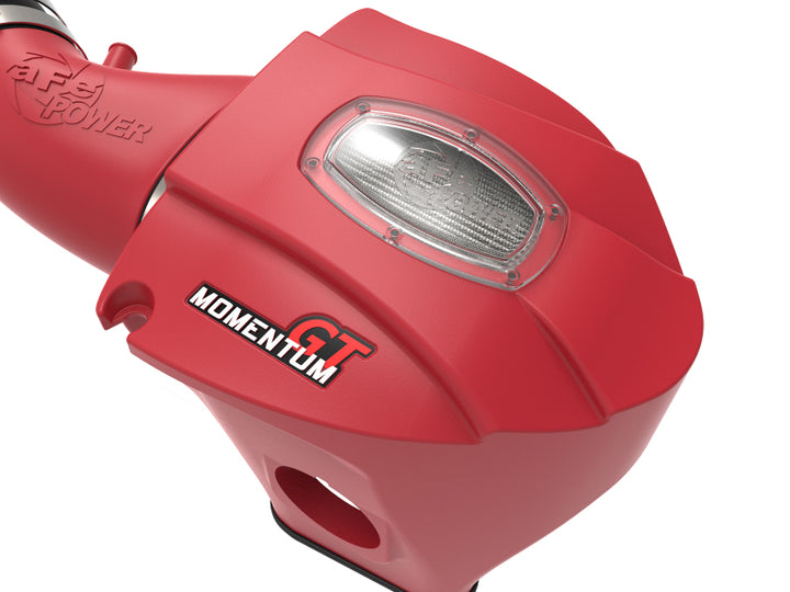 aFe POWER Momentum GT Limited Edition Cold Air Intake 11-17 Dodge Challenger/Charger SRT - Red - Bull Strap