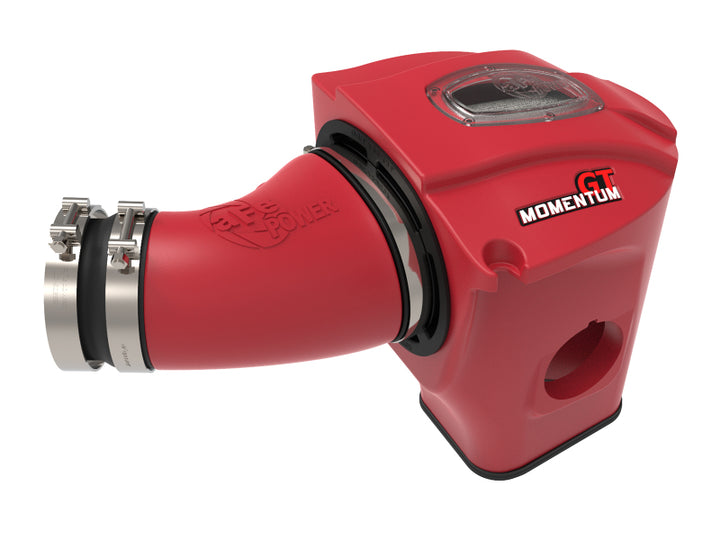 aFe POWER Momentum GT Limited Edition Cold Air Intake 11-17 Dodge Challenger/Charger SRT - Red - Bull Strap
