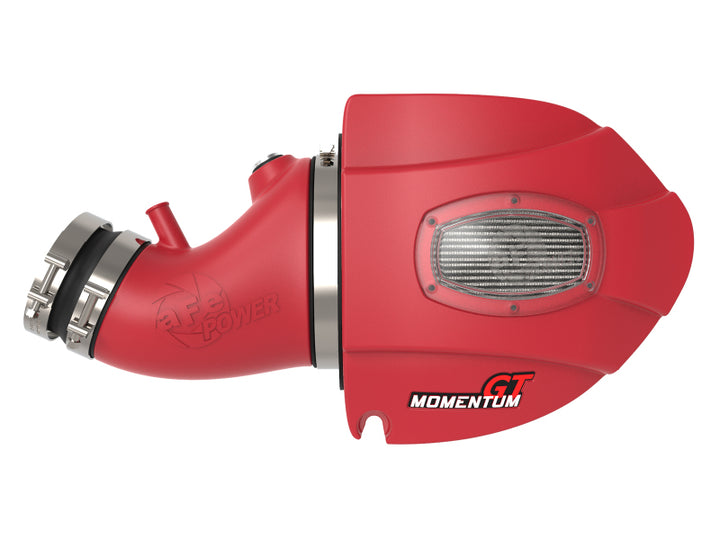 aFe POWER Momentum GT Limited Edition Cold Air Intake 11-17 Dodge Challenger/Charger SRT - Red - Bull Strap