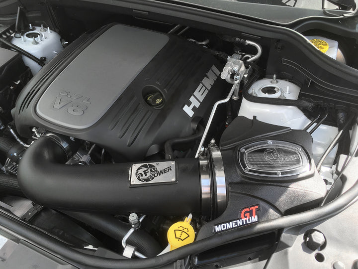 aFe POWER Momentum GT Pro DRY S Cold Air Intake System 11-17 Jeep Grand Cherokee (WK2) V8 5.7L HEMI - Bull Strap
