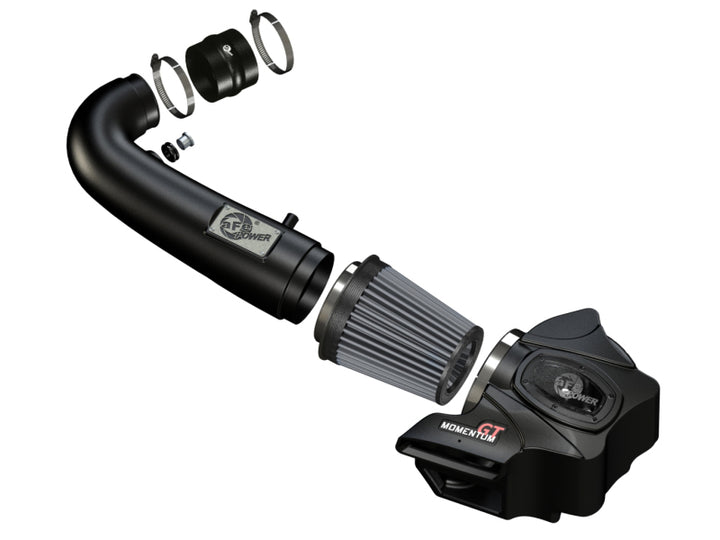 aFe POWER Momentum GT Pro DRY S Cold Air Intake System 11-17 Jeep Grand Cherokee (WK2) V8 5.7L HEMI - Bull Strap