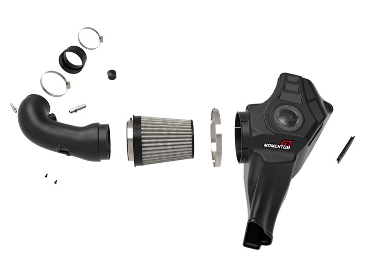 aFe POWER Momentum GT Pro Dry S Cold Air Intake System 18-19 Ford Mustang GT V8-5.0L - Bull Strap
