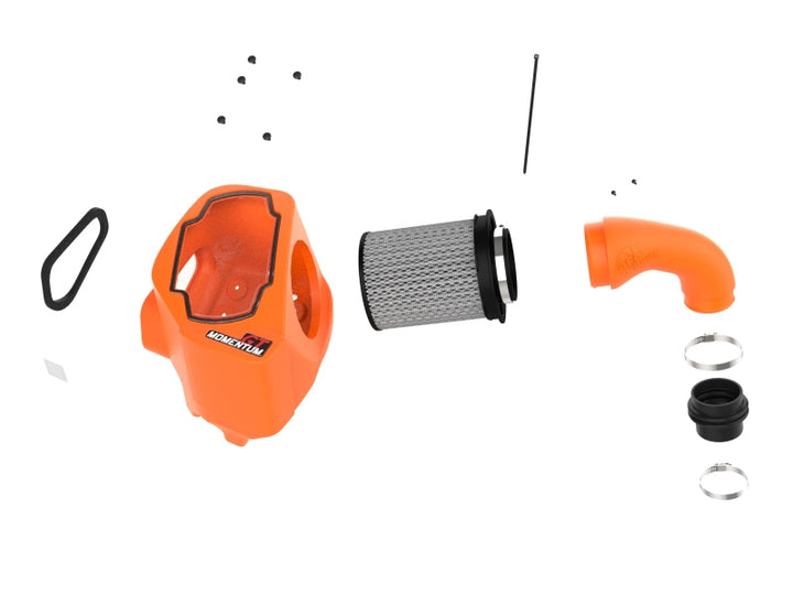 aFe POWER Momentum GT Pro Dry S Intake System 24-25 Toyota Land Cruiser (J250) - Orange Edition - Bull Strap