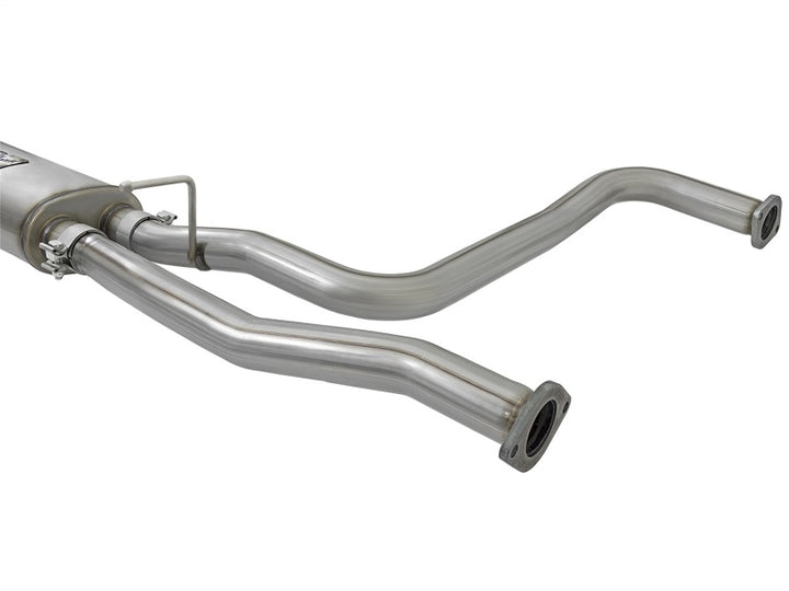 aFe POWER Rebel Series 2-1/2in 409 SS Cat Back Exhaust w/ Black Tips 16-17 Nissan Titan V8 5.6L - Bull Strap