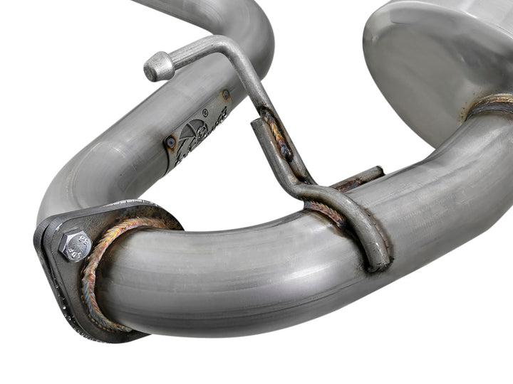 aFe POWER Takeda 2.5in 304 SS Cat-Back Exhaust System Subaru Crosstrek 18-19 H4-2.0L - Bull Strap