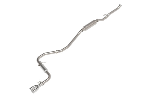 aFe POWER Takeda 2.5in 304 SS Cat-Back Exhaust w/ Polished Tips 22-25 Honda Civic L4-2.0L - Bull Strap