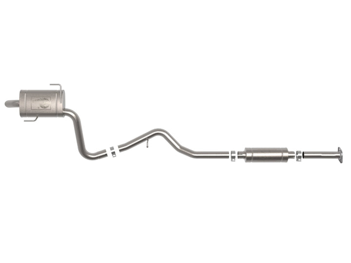 aFe POWER Takeda 20-23 Subaru Outback H4-2.5L 2-1/2in 304 Stainless Steel Cat-Back Exhaust System - Bull Strap