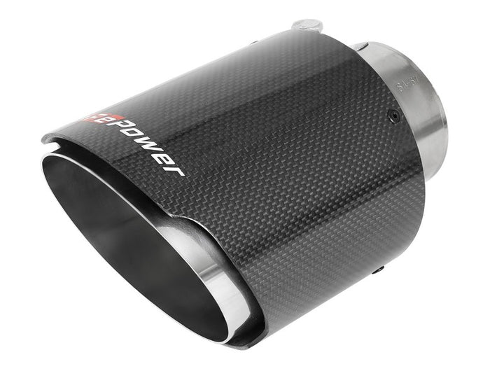 aFe POWER Takeda 2021 Toyota Supra 2.0L (t) 2.5in-3in 304 SS CB Exhaust w/ Carbon Tips - Bull Strap
