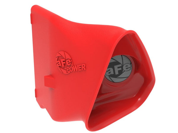 aFe Power 15-20 Ford Mustang 2.3l L4/3.7l V6/5.0l V8 Dynamic Air Scoop - Red - Bull Strap