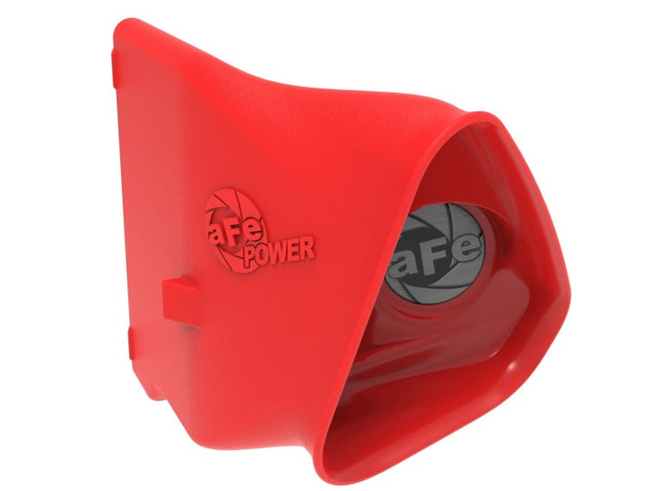aFe Power 15-20 Ford Mustang 2.3l L4/3.7l V6/5.0l V8 Dynamic Air Scoop - Red - Bull Strap
