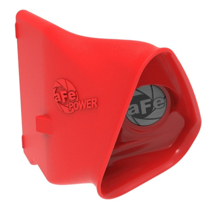 aFe Power 15-20 Ford Mustang 2.3l L4/3.7l V6/5.0l V8 Dynamic Air Scoop - Red - Bull Strap