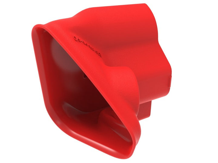 aFe Power 15-20 Ford Mustang 2.3l L4/3.7l V6/5.0l V8 Dynamic Air Scoop - Red - Bull Strap