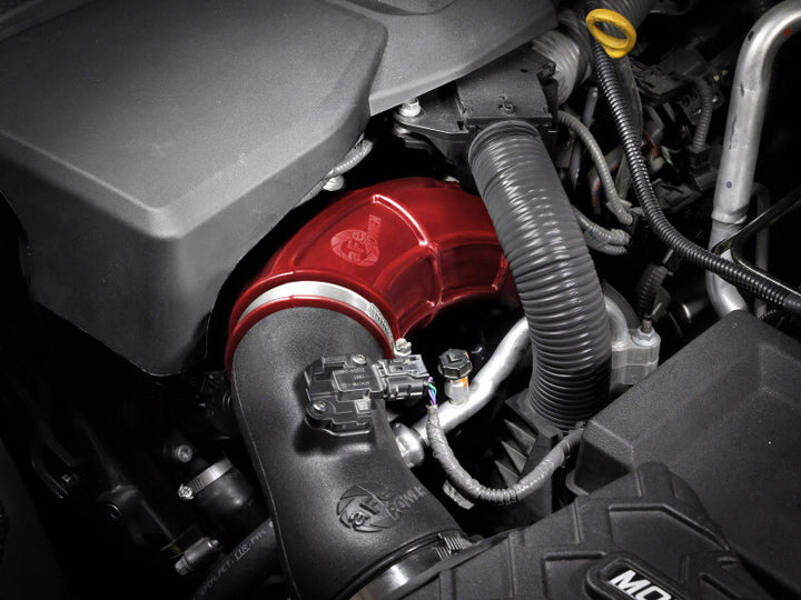 aFe Power 22-24 Toyota Land Cruiser (J300) / 22-24 Toyota Tundra V6-3.4L (tt) Red Turbo Inlet Pipes - Bull Strap