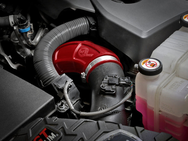 aFe Power 22-24 Toyota Land Cruiser (J300) / 22-24 Toyota Tundra V6-3.4L (tt) Red Turbo Inlet Pipes - Bull Strap
