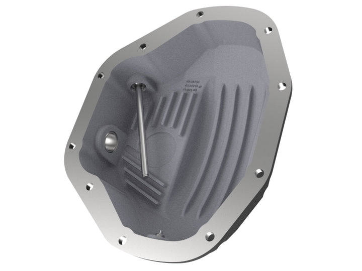 aFe Power Cover Diff Rear Machined COV Diff R Dodge Diesel Trucks 94-02 L6-5.9L (td) Machined - Bull Strap