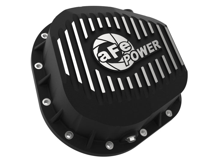 aFe Power Cover Diff Rear Machined COV Diff R Ford Diesel Trucks 86-11 V8-6.4/6.7L (td) Machined - Bull Strap