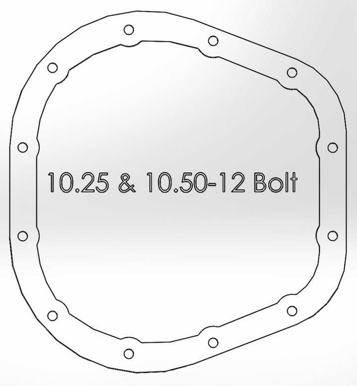 aFe Power Cover Diff Rear Machined COV Diff R Ford Diesel Trucks 86-11 V8-6.4/6.7L (td) Machined - Bull Strap