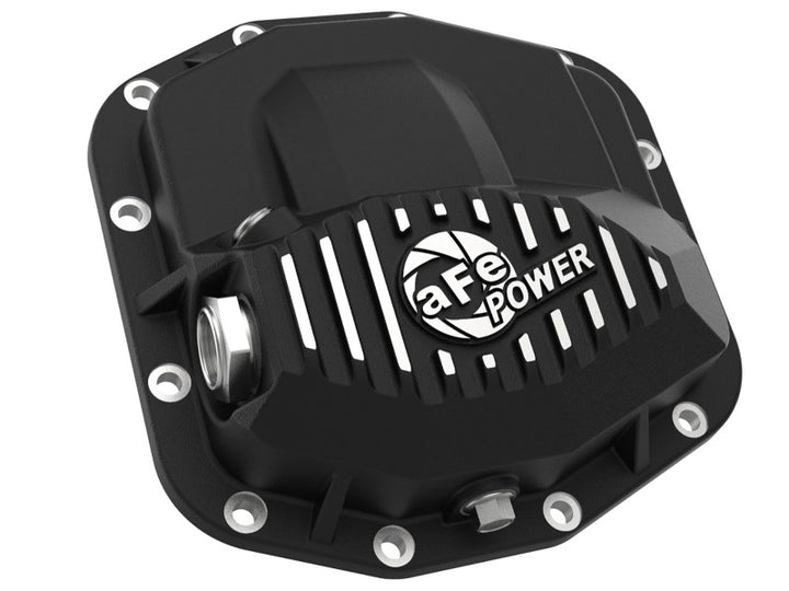 aFe Power Pro Series Front Differential Cover Black (Dana M210) 18-19 Jeep Wrangler JL 2.0L (t) - Bull Strap