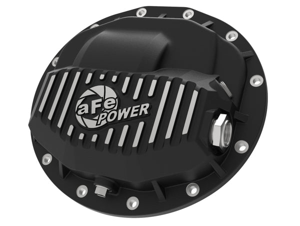 aFe Power Pro Series Rear Differential Cover Black w/ Machined Fins 13-18 RAM Diesel Trucks L6-6.7L - Bull Strap