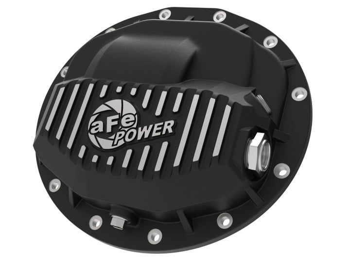 aFe Power Pro Series Rear Differential Cover Black w/ Machined Fins 13-18 RAM Diesel Trucks L6-6.7L - Bull Strap